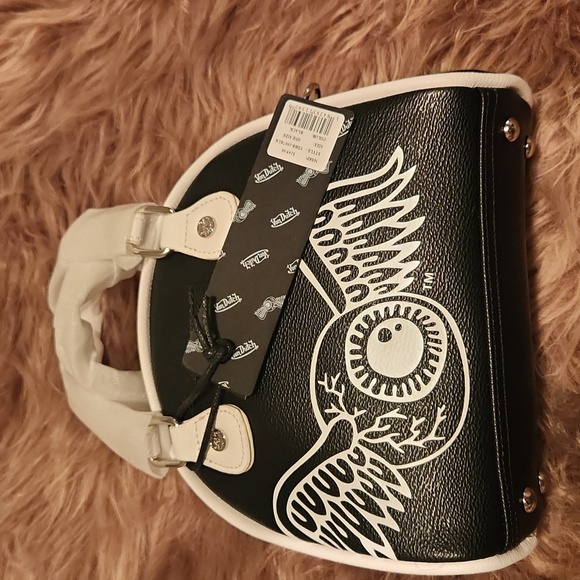 Von Dutch Black and White Women's Handbag - Picture 2 of 5